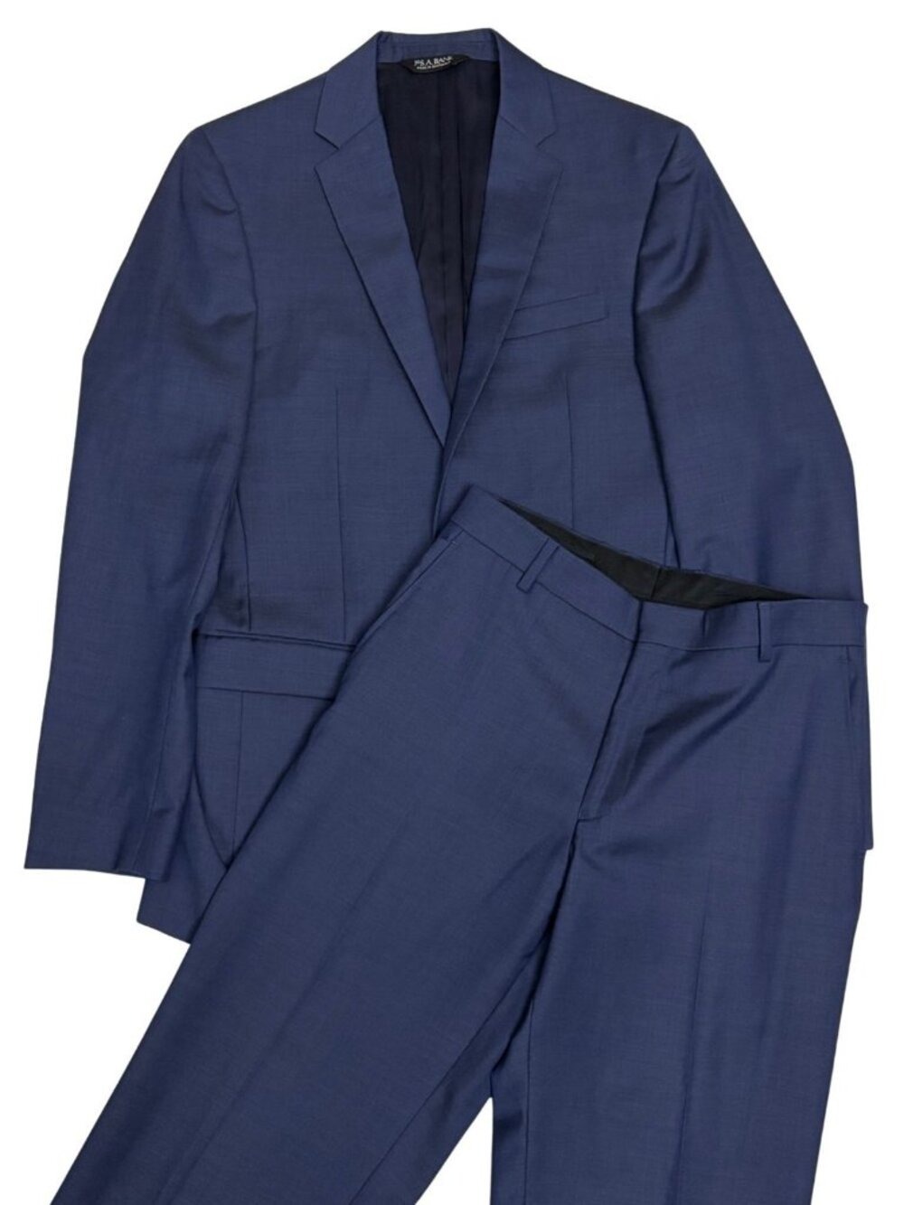 JOS A BANK Wool Business Suit Blue Blazer Dress Pants Formal Jacket Mens 39L